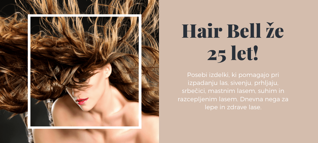 Hair Bell nega za lase proti prhlaju, izpadanju las in seboreji